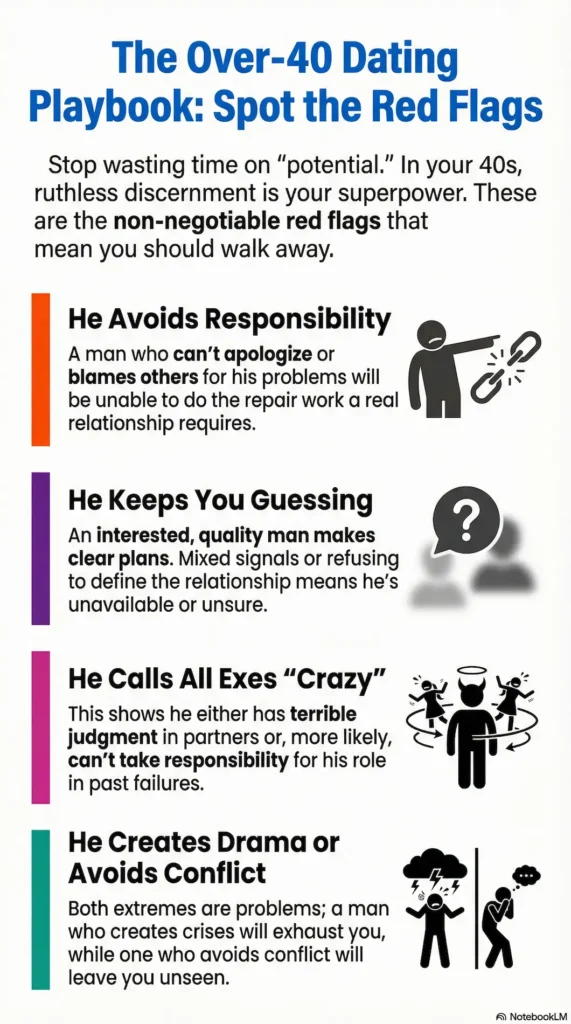dating over 40 infographic